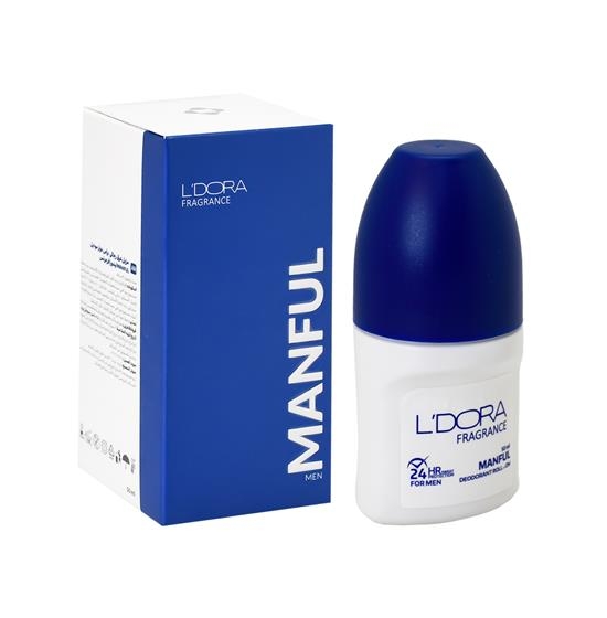 دئودورانت رولی مردانه مدل MANFUL لدورا فرگرنس 50 میلی‌لیترL’DORA FRAGRANCE MANFUL Deodorant Roll-On for Men, 50 ml
