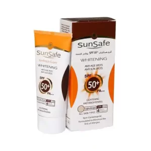 سان سیف کرم ضد آفتاب ضد لک رنگی روشن 50 گرم SPF50 انواع پوست