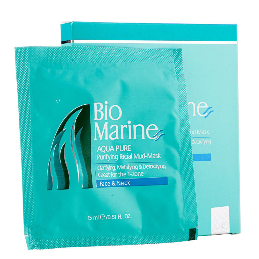 بایومارین ماسک ساشه ای حاوی کائولن پاکسازی و شفافیت پوست 15 گرم 3 عددی AQUA PURE Bio Marine